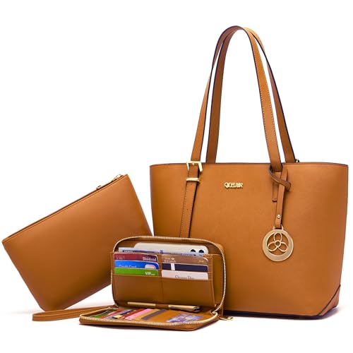 Image of Purses And Wallets Set For Women Work Tote Satchel Handbags Shoulder Bag Top Handle Totes Purse With Matching Wallet
