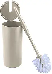 Escova Sanitária C/Suporte Higiene Banheiro Lavabo Privada Serene Bege - Coza