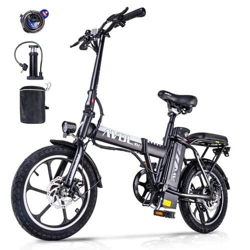 E-RIDES 350W E-Bike, 16-Zoll Faltfahrrad für städtische Pendler,...