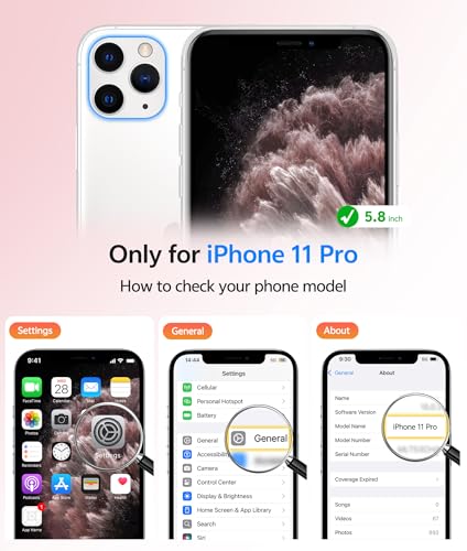 Image of FNTCASE for iPhone 11 Pro Case: [Compatible with Magsafe] Translucent Matte Magnetic Phone Cover - Military Grade Drop Protection Shockproof Protective for iPhone 11Pro 2019 Cases - LightPink
