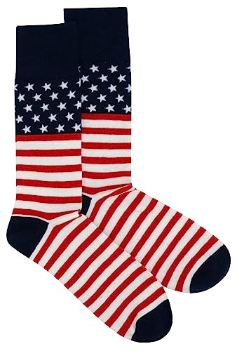 1 Pair of Biagio American Flag Mens COTTON Dress SOCKS2