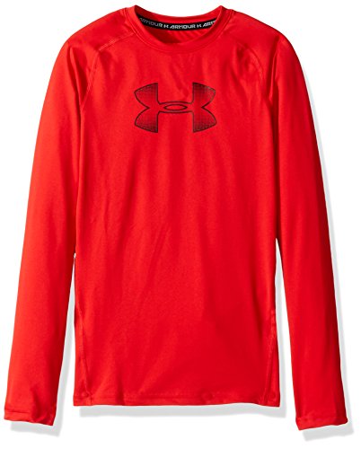 T-shirt manches longues garçon Under Armour : haut de sport junior noir
