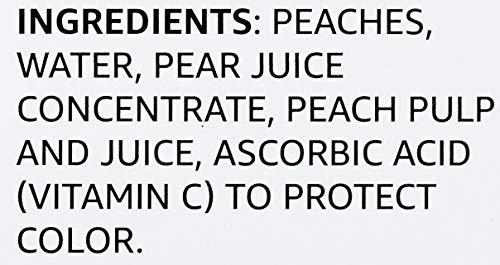 Amazon Brand - Happy Belly Yellow Cling Sliced Peach In Fruit Juice ,15 Ounces #TOP2