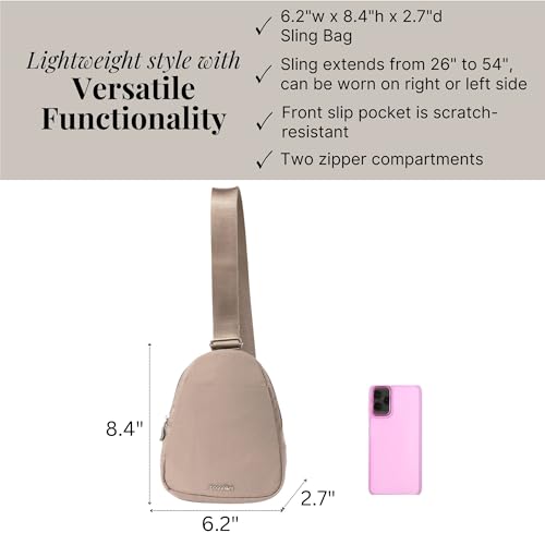 Image of Baggallini Double Zip Mini Sling