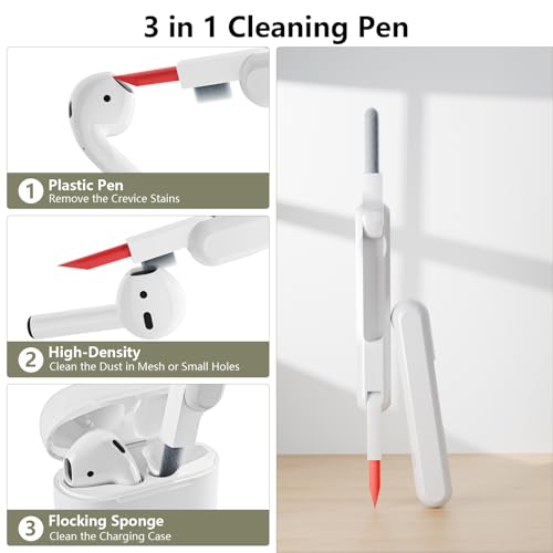 KOKOKA Case Cover Compatible for AirPods 4th Generation with Cleaner Kit - Image 2
