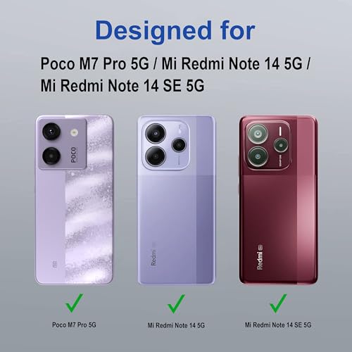 Image of Zapcase Back Case Cover for Poco M7 Pro 5G | Compatible for Poco M7 Pro 5G Back Cover | Case Cover with Camera Protection | (TPU + PC | Translucent Black)