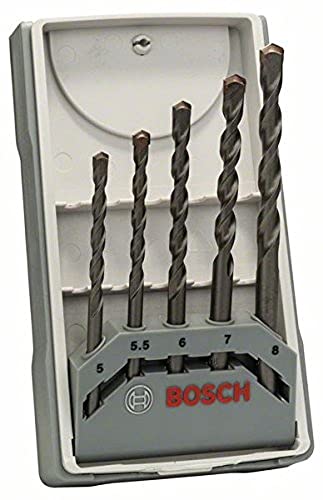 Bosch Professional 5-teiliges CYL-3 Betonbohrer Set (für Beton, Ø 5–8 mm, Zubehör Schlagbohrmaschine)