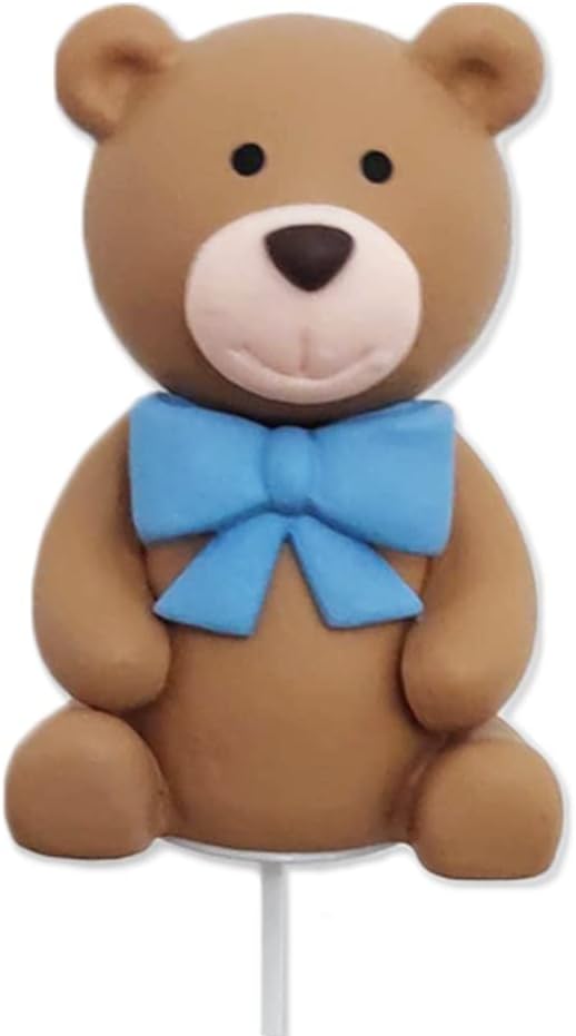 Baby Bear Cake Topper Boy for Birthday Baby Shower Baby Boy Blue (Blue bear)