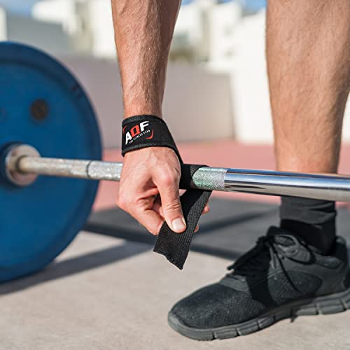 AQF Weight Lifting Straps for Gym, Anti-Slip Non-padded Training Wrist Support Straps Bodybuilding Powerlifting Fitness Webbing Bar Grips - Image 8