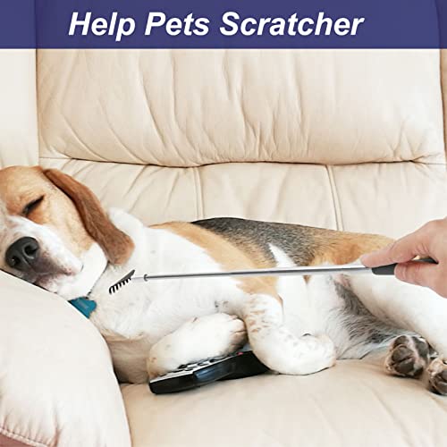 Upgrade Telescoping Back Scratcher, Metal Backscratchers For Men Women Adults Dad Kid,Extendable Back Massager Scratchers, Retractable Back Itch Relief Tool, Funny Stocking Stuffer Gift (Black+2Pack) #TOP5