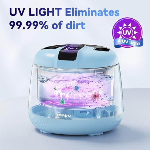 Image of Ultrasonic Retainer Cleaner Machine 48kHz, Dental Ultrasonic Care Cleaner | Ultrasonic Retainer Cleaner for Dentures, Aligners, Mouth Guards, Toothbrush Heads and Jewelry with 200ML Capacity