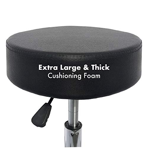 Deluxe Thick Padding Round Height Hydraulic Adjustable Rolling Stool Spa Facial Massage Tattoo Doctor Technician Office Home use by Angel - Image 4