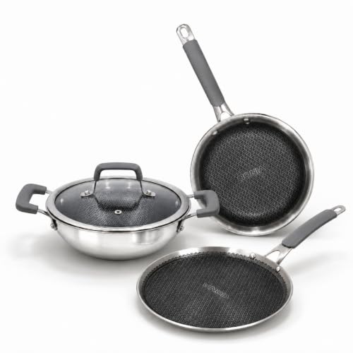 Image of Vinod Luxe Pro Triply Stainless Steel Cookware Set - 4 pcs
