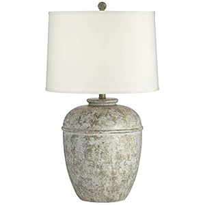 John Timberland Otero Rustic Southwestern Style Table Lamp 27" Tall Gray Faux Mottled Stone Jug Cream Linen Drum Shade Decor for Living Room Bedroom Bedside Nightstand Office Entryway Reading John Timberland Otero Rustic Southwestern Style Table Lamp 27 Tall Gray Faux Mottled Stone Jug Cream Linen Drum Shade Decor for Living Room Bedroom Bedside Nightstand Office Entryway Reading