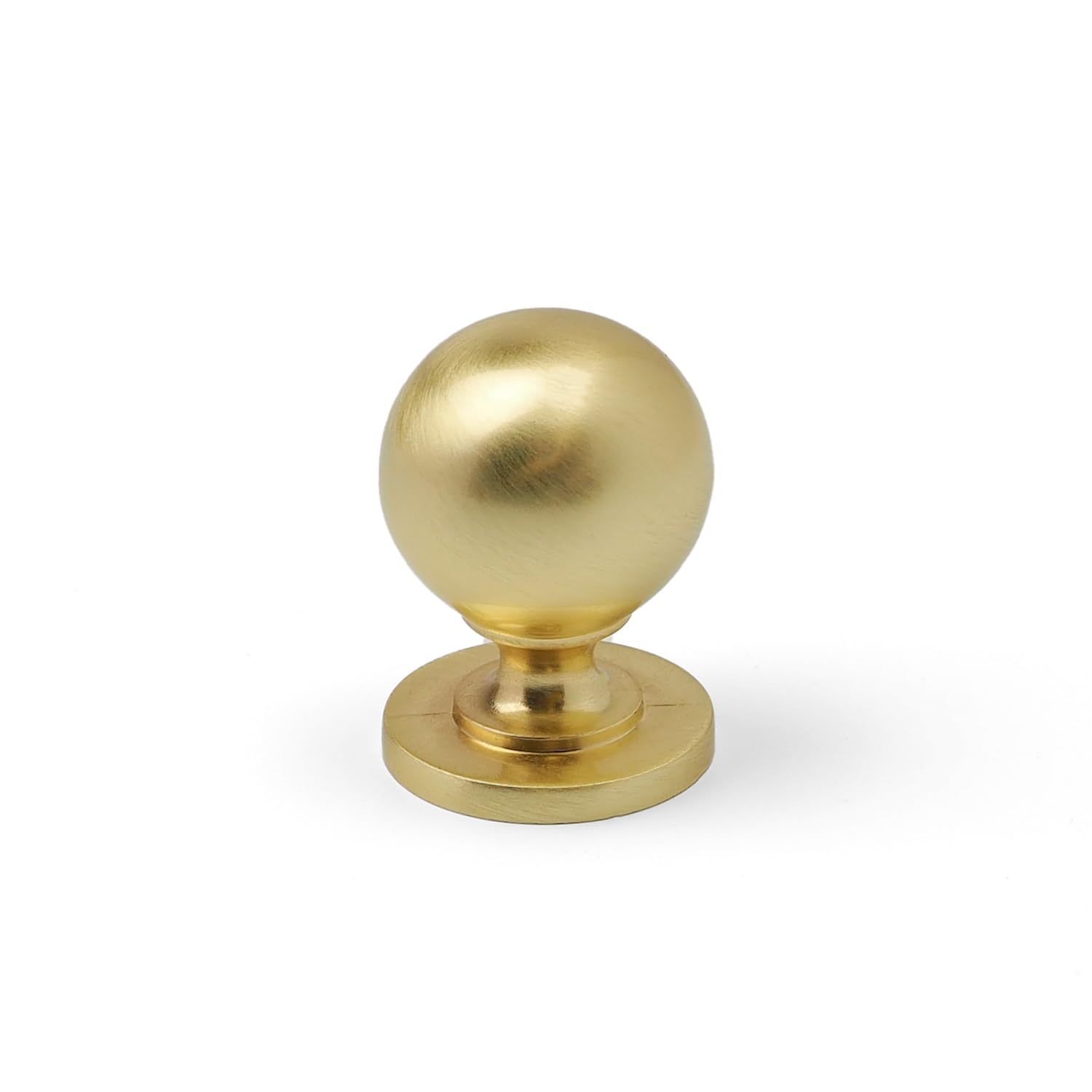 31mm Brushed Brass Cabinet Knob Gold Kitchen Cupboard Door Drawer Pull Handle Bathroom Bedroom Furniture Replacement Upcycle from B&Q
