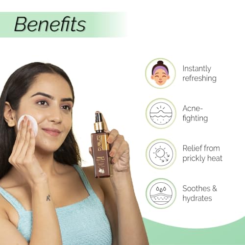 Image of PYOURA Prickly summer heat beating face & body mist combo of Mogra, Rose & Khus, 3 * 100 ml each, Soothing, instantly cooling & refreshing, alcohol-free, hydrating serum, for all skin types