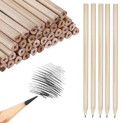 LEKEFETO 200 Lápices de Papel HB de Madera, 17,7 cm x 0,7 cm, Natural, para Niños y Alumnos (Triangulares) | Ya disponible en tu tienda friki favorita! En mundofriki.es!