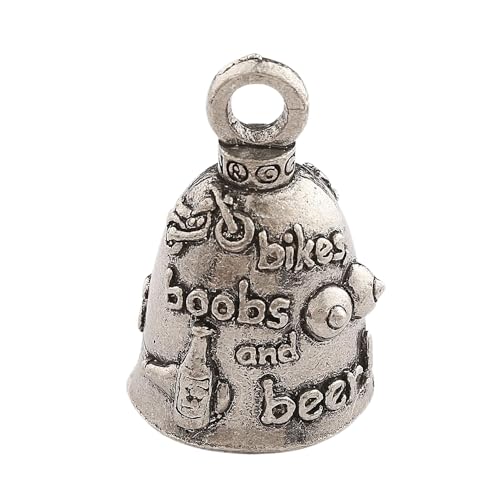 Image of Guardian Bell Good Luck Bell w /Keyring & Black Velvet Bag | Motorcycle Bell | Lead-Free Pewter | Made in USA