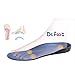 Dr. Foot Full Orthotics Shoe Insoles - Arch Support Inserts Correct Flat Feet, Over-Pronation, Fallen Arch (M- W8.5-10 | M7.5-9) Blue&Black