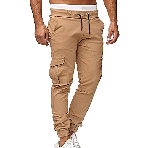 Combinar un pantalón beige de vestir para hombre