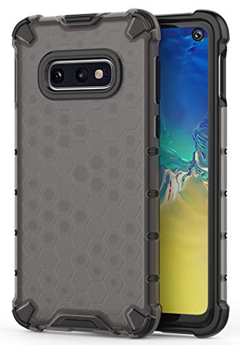 Image of Glasgow | for Samsung Galaxy S10e Honeycomb Pattern Back Case Cover for Samsung Galaxy S10e with 4 Bumper Corners and Military Grade Protection - Black