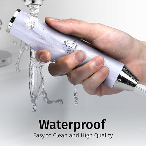 Image of Zulay Kitchen Rechargeable Milk Frother Handheld - Frother Wand, Drink Mixer, Electric Whisk Frother, for Cappuccinos, Matcha & Protein Powder - Lux 4 Whisk 2 Speed Waterproof 2000mAh White Marble
