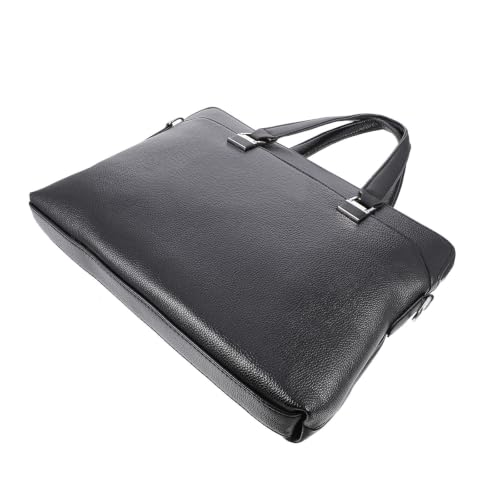 Sacoche ordinateur portable en cuir PU noir Hemobllo pour vos déplacements pros