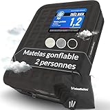 Heimfleiss® Matelas Gonflable 2 Personnes Electrique | Lit Gonflable Premium 150x200/45cm/ 2 Places | Matelas Gonflable Rapide avec Pompe Électrique Intégrée | Matelas d'Invités Autogonflant & Camping