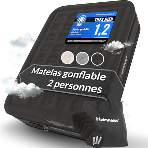 Heimfleiss® Matelas Gonflable 2 Personnes Electrique | Lit G