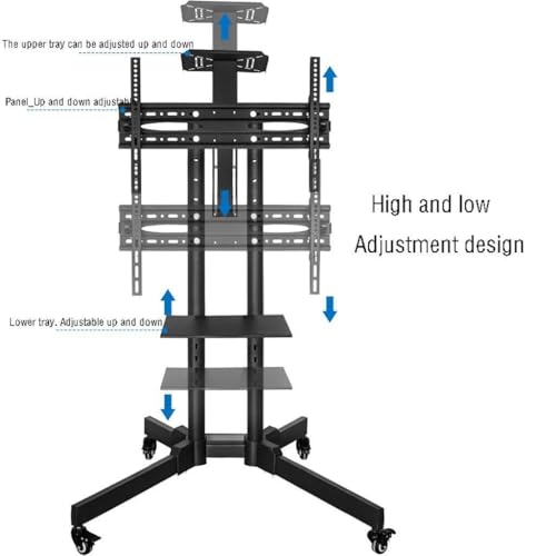 Carro móvil para TV LCD con altura ajustable y soporte inclinable miniatura 3