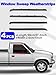 8PCS Front Door Window Molding Rubber Felt Trim Seal Weatherstrip Kit for C1500 C2500 C3500 K1500 K2500 K3500 Jimmy C10 C20 C30 K10 K20 K30 Blazer Suburban V1500 R1500