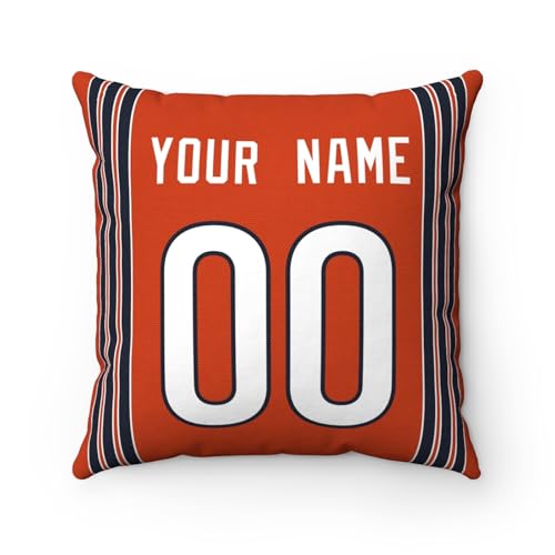 Image of ANTKING Chicago Throw Pillow Custom Any Name and Number Personalized Gift for Men Women Boys
