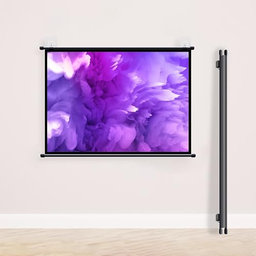 Pantalla portátil manual retráctil para proyector