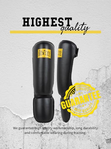 Foto von BENLEE Schienbeinschoner aus Kunstleder Guardian, Black, S/M