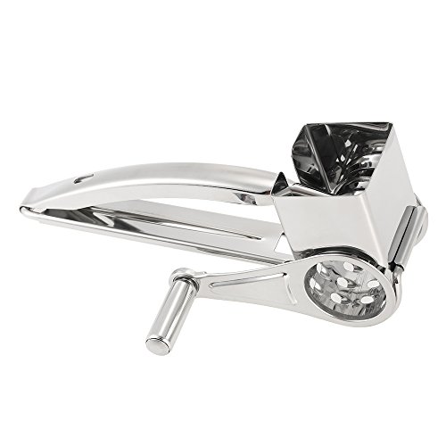 Decdeal Manual de Aço inoxidável Rotativo Ralador de Queijo Slicer Multi-Purpose Queijos Cenouras Pe