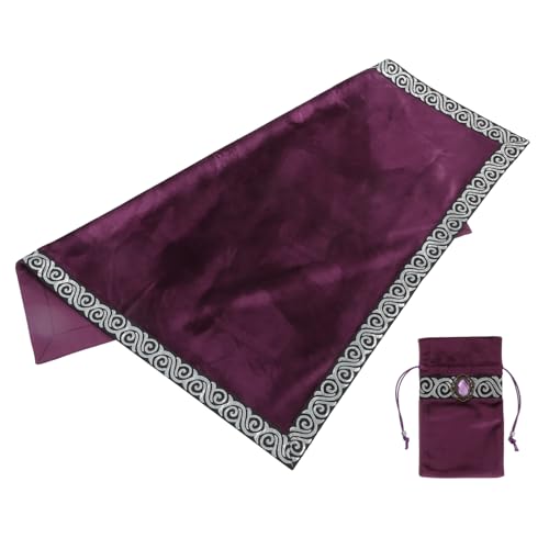 Nappe de divination pour tarot Mobestech en velours, tapis de table de consultation