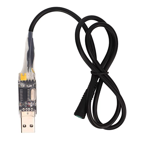 ETAINGYEUN Cable de programación de motor de bicicleta eléctrica, diseño de paquete integrado con chip de expansión de alto rendimiento, cable de programación con conector hembra de 5 pines