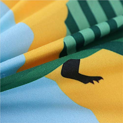 Housse de couette dinosaure jurassic parure de lit 3 pièces CD02 203x228 - 5
