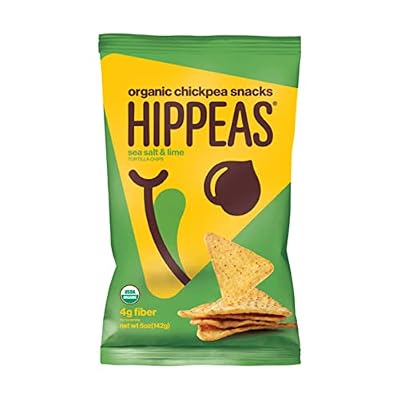 Hippeas Organic Sea Salt And Lime Chickpea Tortilla Chips, 5 OZ