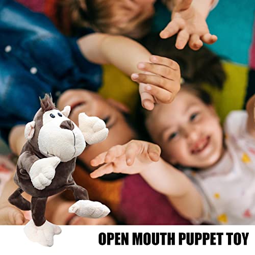 meias animais, mão da criança, Com boca móvel aberta macia 11.8 em fantoche desenho animado para nar