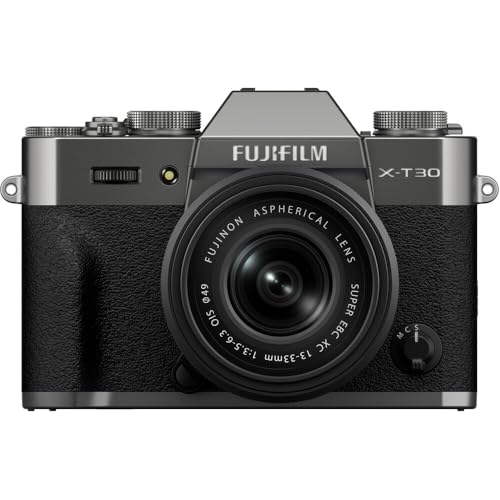 Image of FUJIFILM X-T30 III Mirrorless Camera with 13-33mm f /3.5-6.3 Lens (Charcoal Silver) Bundle with Advanced Accessories