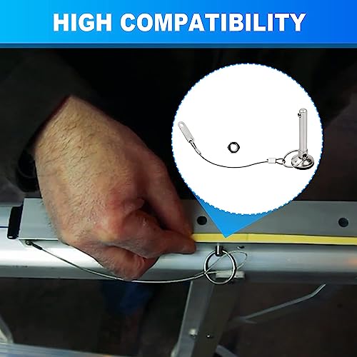 36-44 Extension Ladder Pin/Lanyard Replacement Kit Fits Werner Ladders Equalizer Part #TOP4