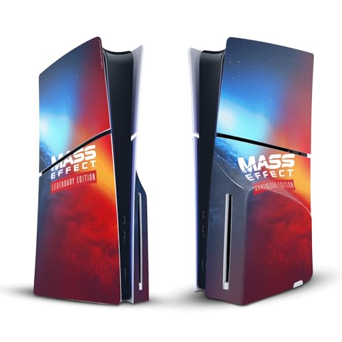 Autocollant PS5 Slim Mass Effect vinyle de jeu pour personnaliser votre salon gaming
