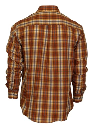 Gioberti Men's Long Sleeve Plaid Shirt2