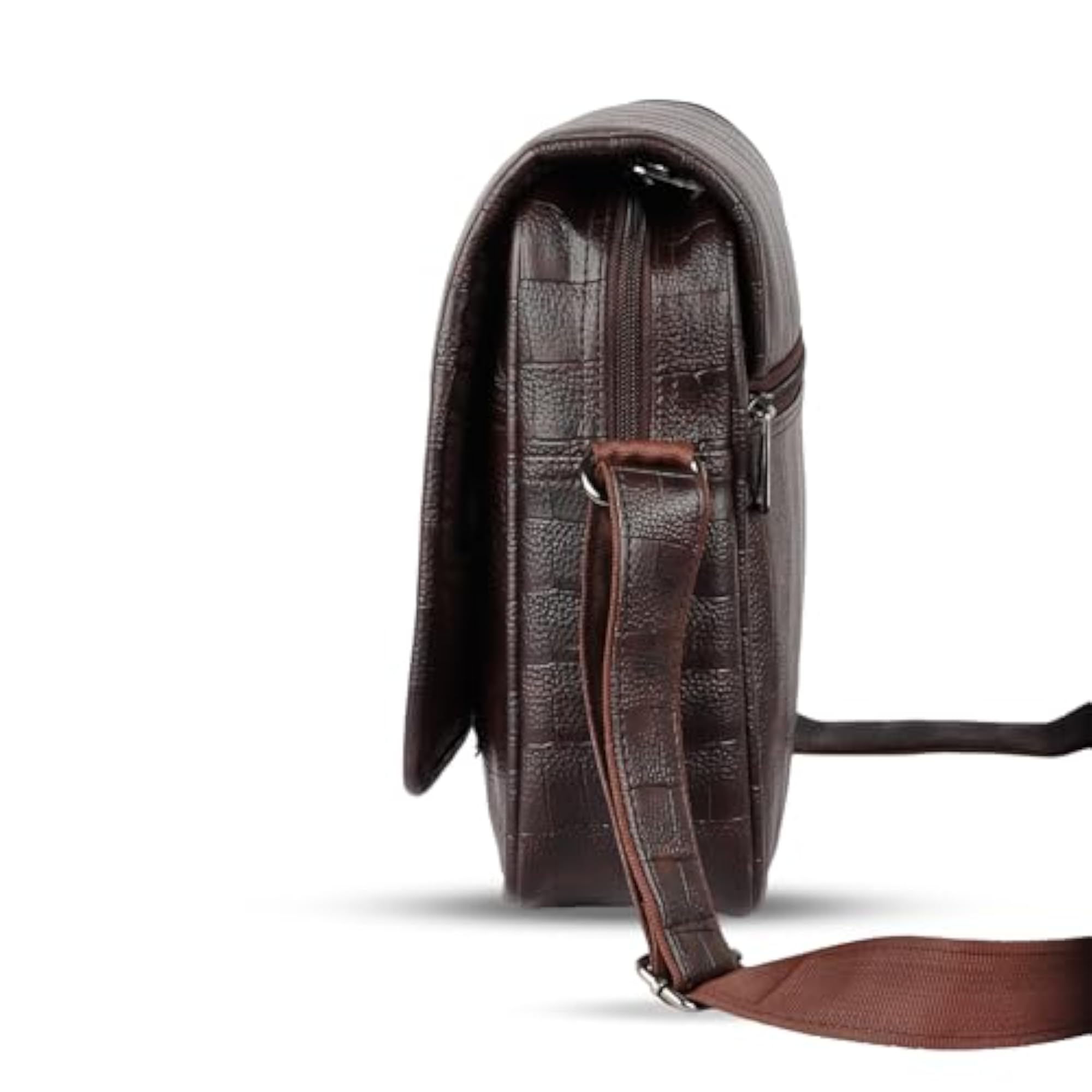 Croco PU Leather Unisex Sling Bag, Stylish Design