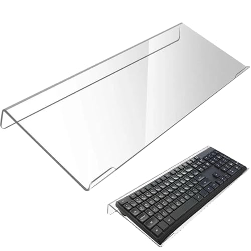 Capacidad del teclado para el escritorio de la computadora acrílica ergonómica de la computadora de teclado de la 16.9x5.7x1.2 '' Descanso de muñeca estable para la muñeca para la elimina