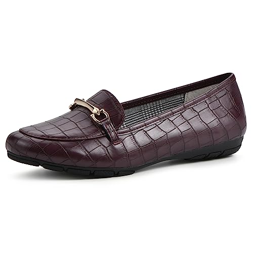 Image of CLIFFS BY WHITE MOUNTAIN Women's Glowing Cushioned Loafer Flat