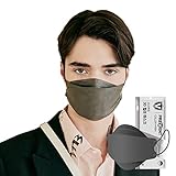 [prevent] KF94マスク [10枚入りx5本 50枚] ダークグレー 韓国製 [正規品] 立体マスク 不織布マスク 肌にやさしい 息がしやすい メイクが付きにくい 4層構造 飛沫防止