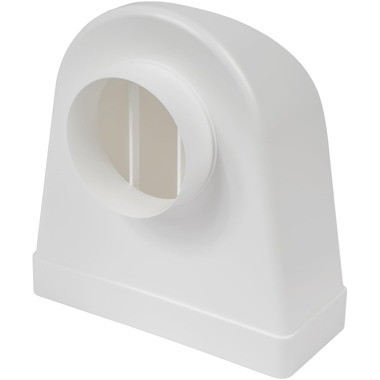 Vent Systems 220 x 90 mm to Ø100 mm White Rectangular to Round Duct Adapter – Ventilation Transition Connector – PVC Air Duct Fitting for HVAC Exhaust, Kitchen, Bathroom, Home