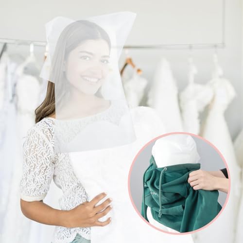 DIFLAX 20 Stück Make-up-Schutzhaube, Make-up-Kapuzen, Anpasshauben, Atmungsaktive, Beauty-Make-up- und Kleidungsschutz, Gesichtsabdeckungen, Umkleideraumzubehör, für Frauen, Dressing, Hochzeit
